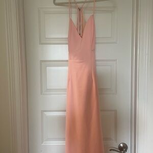Sabo Skirt Pink Maxi dress with pink detailing